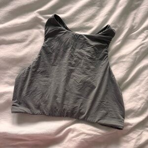 SKIMS Gray Sleeveless Crop Bra